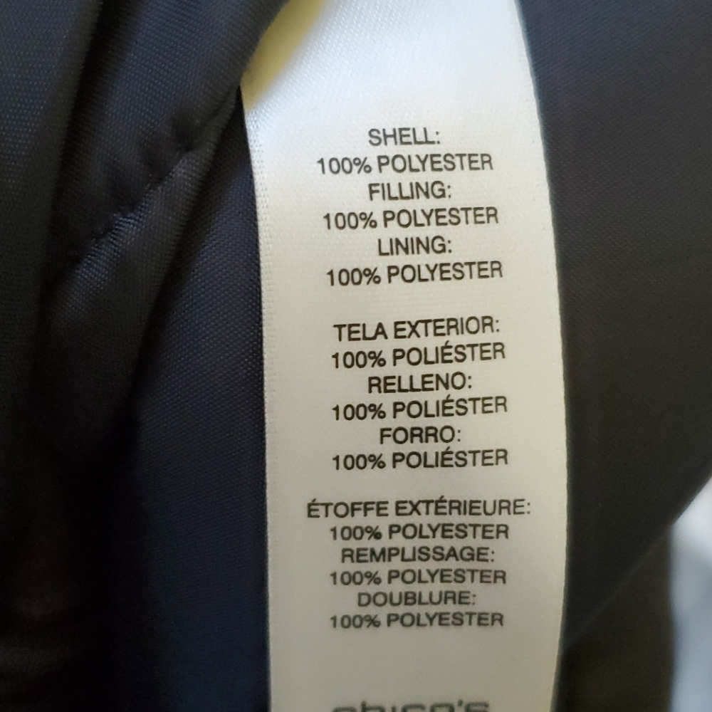 NWT Chicos Size 1, Medium 8, Quilted Jacket - Picture 6 of 6